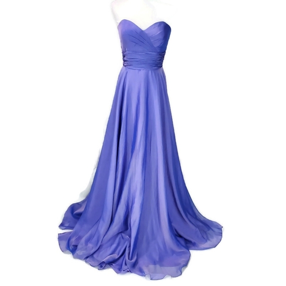 Alyce Paris Dresses & Skirts - NWOT Alyce Paris Strapless Prom Dress Gown Iridescent Purple Size 2 Bridesmaid